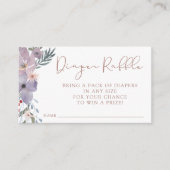 ワイルドフラワーベビーシャワーおむつラッフル エンクロージャーカード (正面)