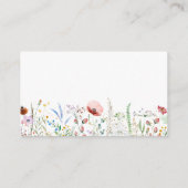 ワイルドフラワーベビーシャワーおむつラッフル エンクロージャーカード (裏面)