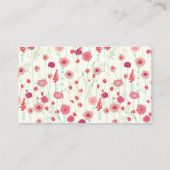 ワイルドフラワーベビーシャワーおむつラッフル エンクロージャーカード (裏面)