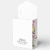 ワイルドフラワーベビーシャワーお願いボックス フェイバーボックス (見開き)