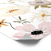 ワイルドフラワーベビーシャワーへようこそ ポスター (角)