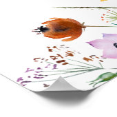 ワイルドフラワーベビーシャワーへようこそ ポスター (角)