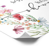 ワイルドフラワーベビーシャワーへようこそ ポスター (角)