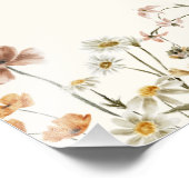 ワイルドフラワーベビーシャワーガールズフローラ フォトプリント            (角)