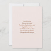 ワイルドフラワーベビーシャワーガール招待状 招待状 (裏面)