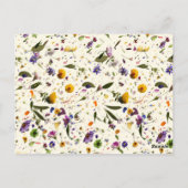 ワイルドフラワーベビーシャワーゲーム ポストカード (裏面)