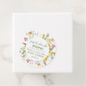 ワイルドフラワーベビーシャワートーストメッセージカード フェイバータグ (インサイチュ)