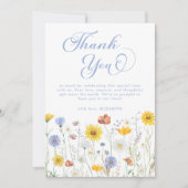 ワイルドフラワーベビーシャワーフローラ サンキューカード (正面)