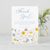 ワイルドフラワーベビーシャワーフローラ サンキューカード (スタンド正面)