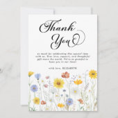 ワイルドフラワーベビーシャワーフローラ サンキューカード (正面)