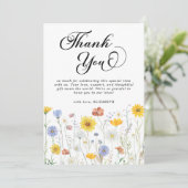 ワイルドフラワーベビーシャワーフローラ サンキューカード (スタンド正面)