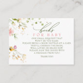 ワイルドフラワーベビーシャワーブズベビーリクエストEnc エンクロージャーカード (正面)
