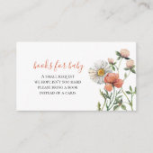 ワイルドフラワーベビーシャワーブックベビーエンクロージャーCa エンクロージャーカード (正面)