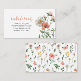 ワイルドフラワーベビーシャワーブックベビーエンクロージャーCa エンクロージャーカード