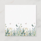 ワイルドフラワーベビーシャワーブックベビー エンクロージャーカード (裏面)