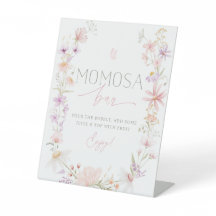 ワイルドフラワーベビーシャワーミモザバー