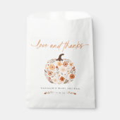 ワイルドフラワーベビーシャワー優先バッグ フェイバーバッグ (正面)