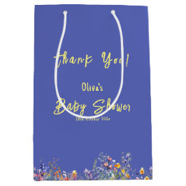 ワイルドフラワーベビーシャワー抱き枕 ミディアムペーパーバッグ