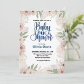 ワイルドフラワーベビーシャワー招待状 招待状 (スタンド正面)