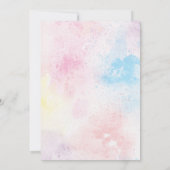 ワイルドフラワーベビーシャワー招待状 招待状 (裏面)