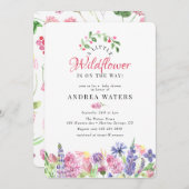 ワイルドフラワーベビーシャワー招待状 招待状 (正面/裏面)