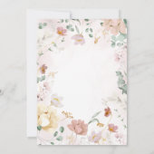 ワイルドフラワーベビーシャワー招待状 招待状 (裏面)