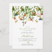 ワイルドフラワーベビーシャワー招待状 招待状 (正面/裏面)