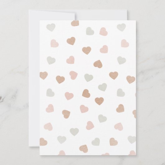 ワイルドフラワーベビーシャワー招待状 招待状 (裏面)