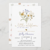 ワイルドフラワーベビーシャワー招待状 招待状 (正面/裏面)