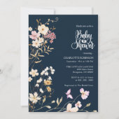ワイルドフラワーベビーシャワー招待状 招待状 (正面)