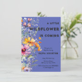 ワイルドフラワーベビーシャワー招待状 招待状 (スタンド正面)