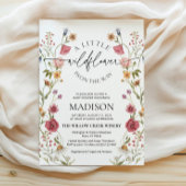 ワイルドフラワーベビーシャワー招待状 招待状