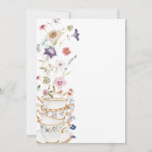 ワイルドフラワーベビーシャワー招待状 招待状 (裏面)