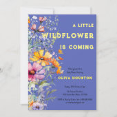 ワイルドフラワーベビーシャワー招待状 招待状 (正面)
