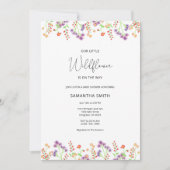 ワイルドフラワーベビーシャワー招待状 招待状 (正面)