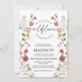 ワイルドフラワーベビーシャワー招待状 招待状 (正面)