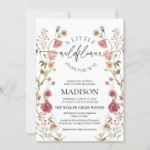 ワイルドフラワーベビーシャワー招待状 招待状 (正面)