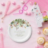 ワイルドフラワーベビーシャワー紙プレート ペーパープレート (パーティー)