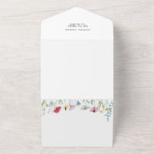 ワイルドフラワーベビーシャワー オールインワン招待状 (外側)