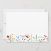 ワイルドフラワーベビーシャワー サンキューカード (裏面)