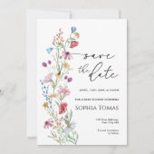 ワイルドフラワーベビーシャワー セーブザデート (正面)