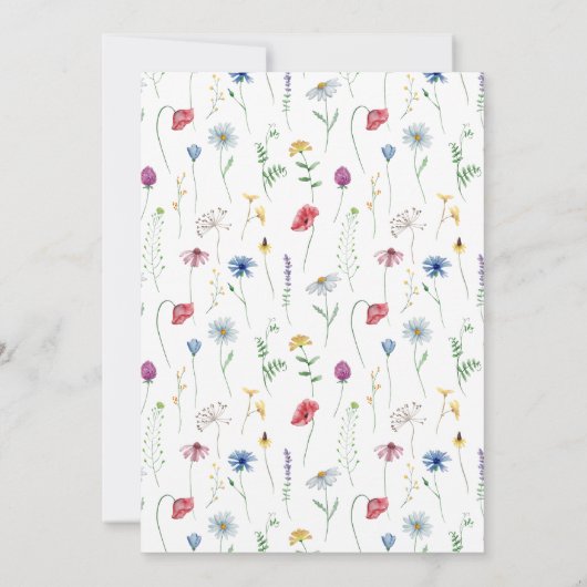 ワイルドフラワーベビーシャワー セーブザデート (裏面)