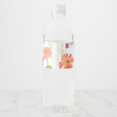 ワイルドフラワーベビーシャワー ペットボトルラベル (裏面)