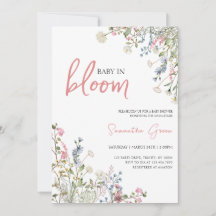 ワイルドフラワーベビーシャワー