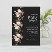 ワイルドフラワーベビーシャワー 招待状 (スタンド正面)