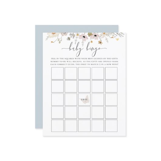 ワイルドフラワーベビービンゴゲーム (正面/裏面インサイチュ)