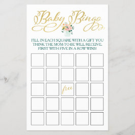 ワイルドフラワーベビービンゴゲーム チラシ