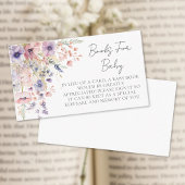 ワイルドフラワーベビーフローラベビースシャワー用の本 エンクロージャーカード