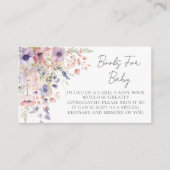 ワイルドフラワーベビーフローラベビースシャワー用の本 エンクロージャーカード (正面)