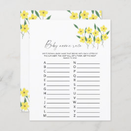 ワイルドフラワーベビー名のレースのゲーム